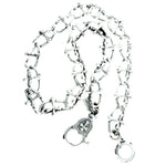 Mens stainless steel metal chain necklace / AZMJCH018-BSL
