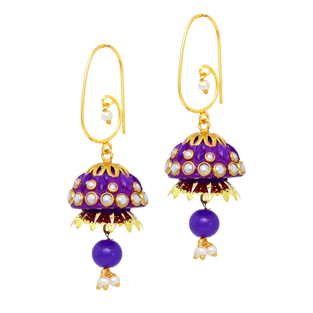 Buy Bindhani Women's & Girls' Artistic Fashion Oxidised Jhumka