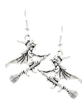 Fashion Halloween Witch Dangle Fish Hook Earrings For Women / AZERHE184-BSL