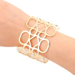 Arras Creations Fashion Geometric Wrap Cuff Bracelet Bangle for Women / AZBRCFA01-GLD