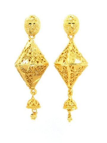 Exclusive Imitation High Finish Gold Plated Earrings / AZIEGT968-GLD