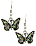 Fashion Trendy Abalone Butterfly Dangle Earrings for Women / AZERAB612-SMU