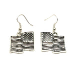 Fashion Patriotic Independence American Flag Earrings For Women / AZAEPT009-ASL