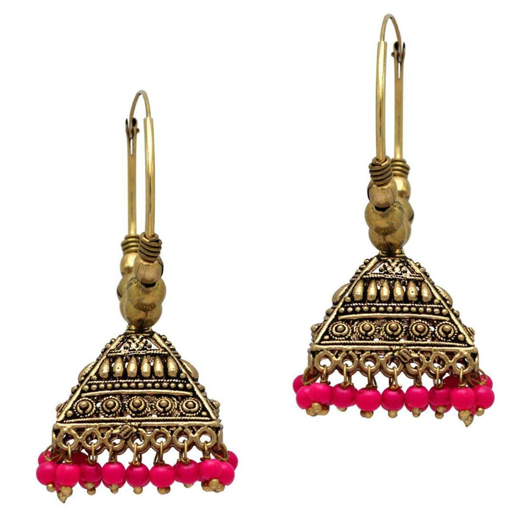 Earrings & Studs | Very Beautiful Long Jhumka Earrings With Teeka | Freeup