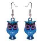 Trendy Fashion Retro Owl Earrings / AZERFH001-SBL-HAL