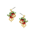 Christmas: Fashion Trendy Christmas Bell Post Earrings For Women / AZERFH184-GMU-CHR