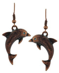 Sea Life - Dolphin Dangle Earring Set / AZERSEA076-PAT