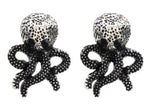 Sea Life / Antique Silver Octopus Post Earring for Women / AZERSEA028-ASL