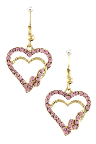 Interlocked Heart Ornate Earrings for Women