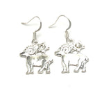 Fashion Trendy Capricorn - Zodiac Sign Dangle Earrings For Women / AZAZCP001-SCL