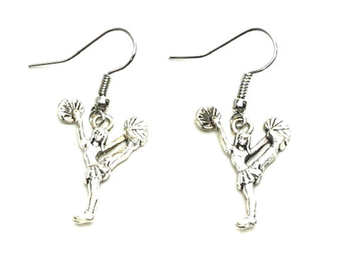 Sports Fashion Trendy Cheer Leading Charm Metal Dangling Earrings For Women's or Girls / AZAESPD31-ASL