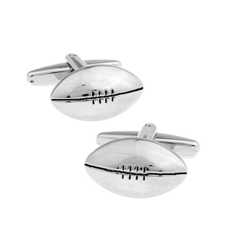 Fashion Trendy Men's French Shirts Football Cuff links Cuff lings Cuff Buttons Cufflinks For Men's and Women's / AZCFSP002-SIL