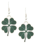 St.Patrick's Day Four Clover Dangle Earring / AZERCL233-SGR