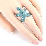 SEALIFE Resin Starfish Cuff Ring / AZRISEA911-STU