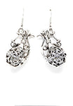 Trendy Fashion Antique Silver Drop Earring Set / AZERVI003-ASL