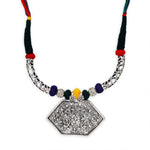 Arras Creations Indian Tribal Designer Hexagonal Shaped Antique Necklace for Women / AZFJOS020-AMU