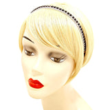 Crystal Rhinestone Elastic Headband/Hair Accessory For Women / AZFJHB649-SBK
