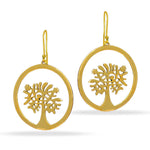 Bollywood Fashion Bali Tree of Life Drop Earrings For Women / AZINOXE88-AGL