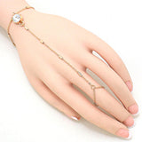 Crystal Sheath Hand Chain Bracelet / AZFJSBFU523-GCL