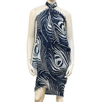 Feather Print Pareo/ Spring Scarf / AZMISC009-DBL