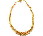 Arras Creations Imitation Traditional Kolhapuri Necklace - Thushi for Women / AZKCN2042-GLD