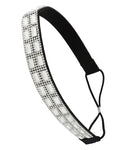 Clear Glass & Rhinestone Headband/Hair Accessory For Women / AZFJHB732-WCL