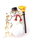 Christmas Snowman Brooch