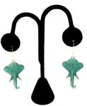 Trendy Fashion Patine Elephant Dangle Earrings For Women / AZEAEL001-GPT