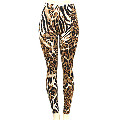 Fashion Trendy Stylish Tribal Leopard Print Legging for Girls & Women / AZPALE752-LEO