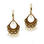 Bollywood Gold Oxidised Bali Earrings For Women / AZINOXE45-AGL