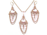 Fashion Trendy Valentine Austrian Crystal and Acrylic Bead Earring Set for Women / AZFJFP029-CPI