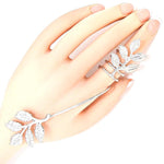 Arras Creations Fashion Trendy Double Laurel Ornate Ring for Women / AZRIMF998-SCL