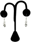 Fashion Trendy Antique Silver Pineapple Dangle Fish Hook Earring / AZAEFP001-ASL