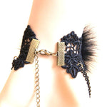 Arras Creations Trendy Fashion Hand Chain/Slave Bracelet/Bracelet & Ring Set For Women/AZFJSBA11-ABK