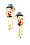 Trendy Fashion Classic Character Betty Boop Earrings For Women / AZERFHB18-GML