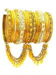 Fashion Bollywood Style Indian Metal Bangles for Women / AZBGDL102-2-04