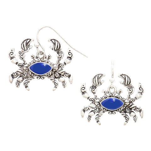 Sea Life Fashion Crab Earring for Women / AZERSEA243-ASB