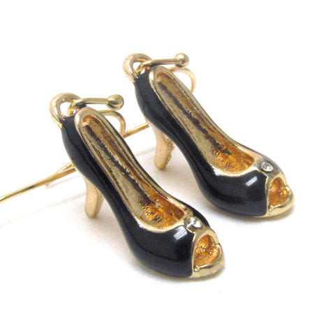 Premier Electro Plating Epoxy deco Women High Heel Earrings For Women / AZERFH159-GBK