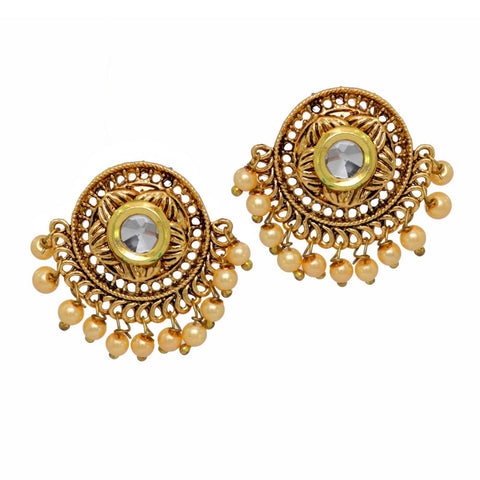 Exclusive Imitation High Finish Gold Plated Earrings / AZIEGT402-AGL