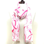 Pink Ribbon Infinity Lovely Scarf / BCA Scarf For Women / AZBCSC109-PIN