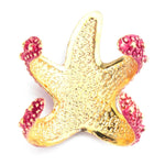 SEALIFE Resin Starfish Cuff Ring / AZRISEA910-GFU