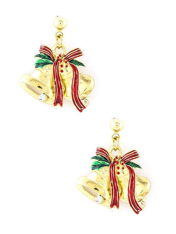 Christmas bell earrings / AZERFH132-GMU-CHR
