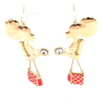Fashion Trendy Hook Earrings / AZERFH239-GPK