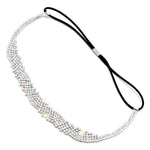 Arras Creations Fashion Trendy Crystal Stretch Headband/Hair Accessory For Women/AZFJHB796-SAB