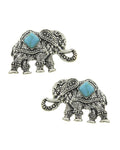 Trendy Fashion Elephant Post Button Earrings For Women / AZEREL912-AST