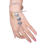 Arras Creations Fashion Trendy Hand Chain/Slave Bracelet/Bracelet & Ring Set for Women / AZFJSBA01-ASL