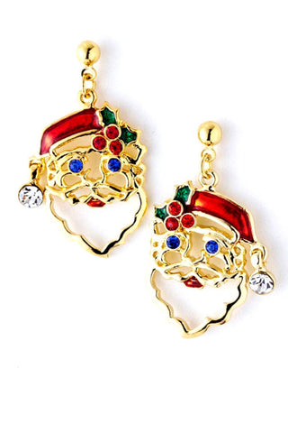 Christmas Santa Earrings / AZERFH127-GMU-CHR