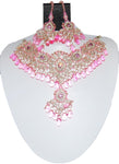 Fashion Trendy Bollywood Style Indian Imitation Necklace Set For Women / AZBWBR027-GLP