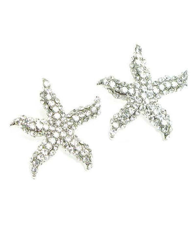 SEA LIFE Austrian Crystal Starfish Earrings / AZERSEA083-SCL