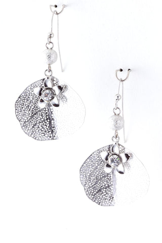 Fashion Trendy Leaf Dangle Earrings for Women / AZERFH204-SCL